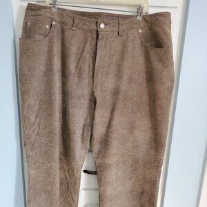 Jeanology Leather Plus Sized Pants